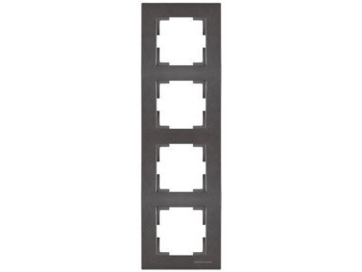 Рамка 4-ая вертикальная дымчатая, RITA, Mutlusan 2220 800 2495