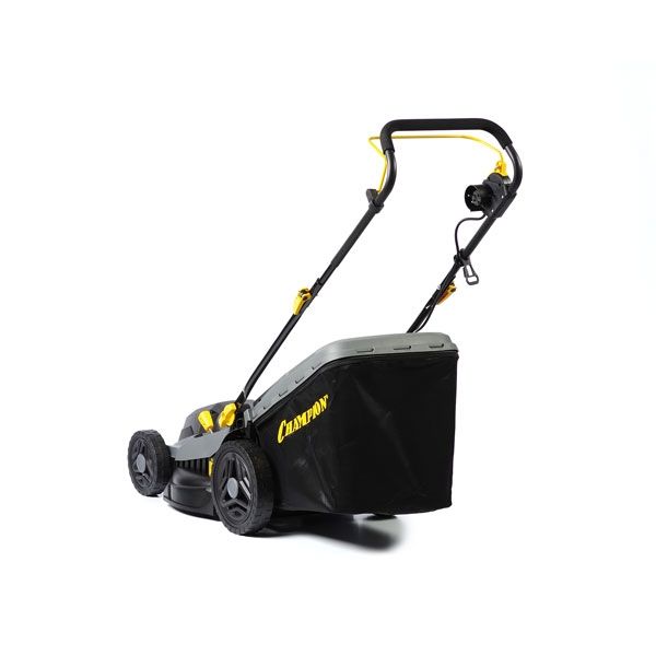 Газонокосилка электрическая, 1,8 кВт, пласт.+ткань травосб. 52л, ширина 430мм, 30-75мм CHAMPION EM4318