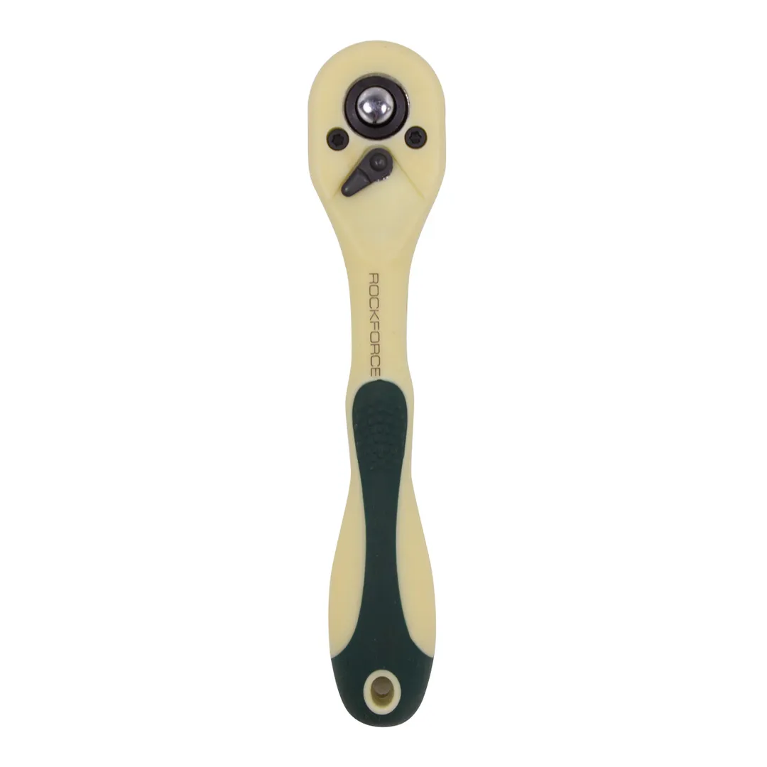 Трещотка реверсивная в пластиковом антикорозийном корпусе 1/4'', L-145 мм, 72 зуб RockForce RF-802272