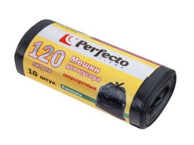 Мешки для мусора сверхпрочные Formula, 120 л, 10 шт. PERFECTO LINEA 46-148290