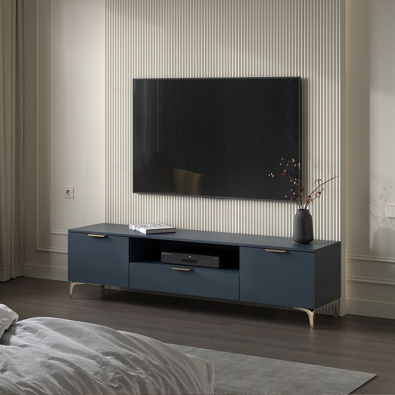 Опора мебельная мет. DELI h150 угловая черный муар AKS 113013