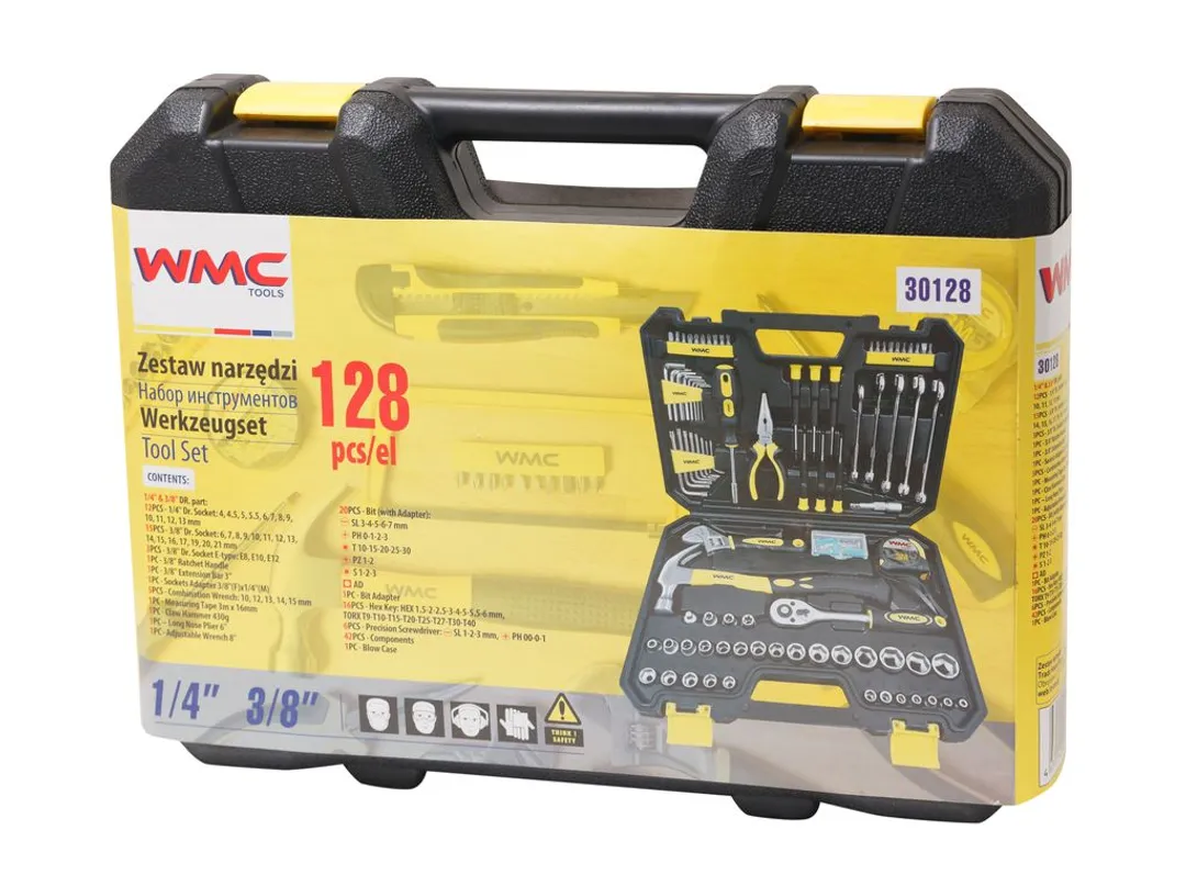 Набор инструментов 128 пр. 1/4''&3/8'' 6-гр. WMC TOOLS WMC-30128