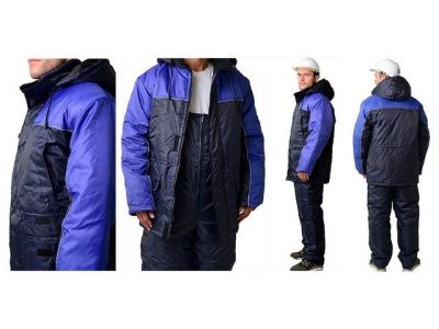 Костюм утепленный, куртка+п/к, ''Балтика'', синий, р-р 60-62 рост 170-176, Артекс