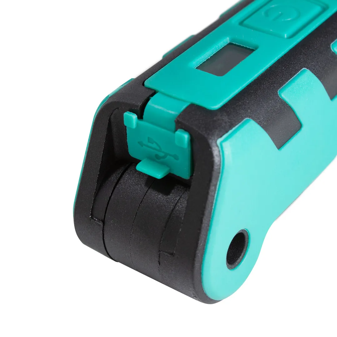 Лампа светодиодная аккумуляторная с магнитом 5W/3WCOB, 150/360Lumen, 3.7V, 2000mAh, t зарядки 4 ч, USB RockForce RF-EL2301