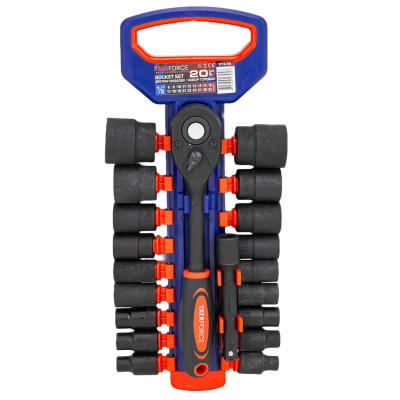 Набор ударных головок 8-32 мм 1/2'', с трещоткой 20 пр YATAFORCE YF-019-5K