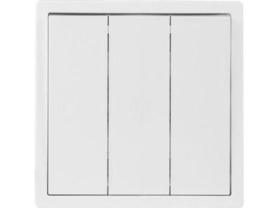 Выключатель 3 клав., cкрытый, 10А белый, Carre, Bylectrica С5 10-2605