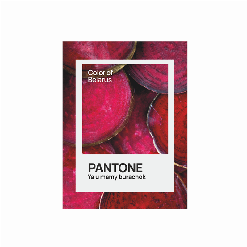 Блокнот «Color of Belarus. Pantone Ya u mamy burachok», А5, 128 листов, в точку, белый, красный