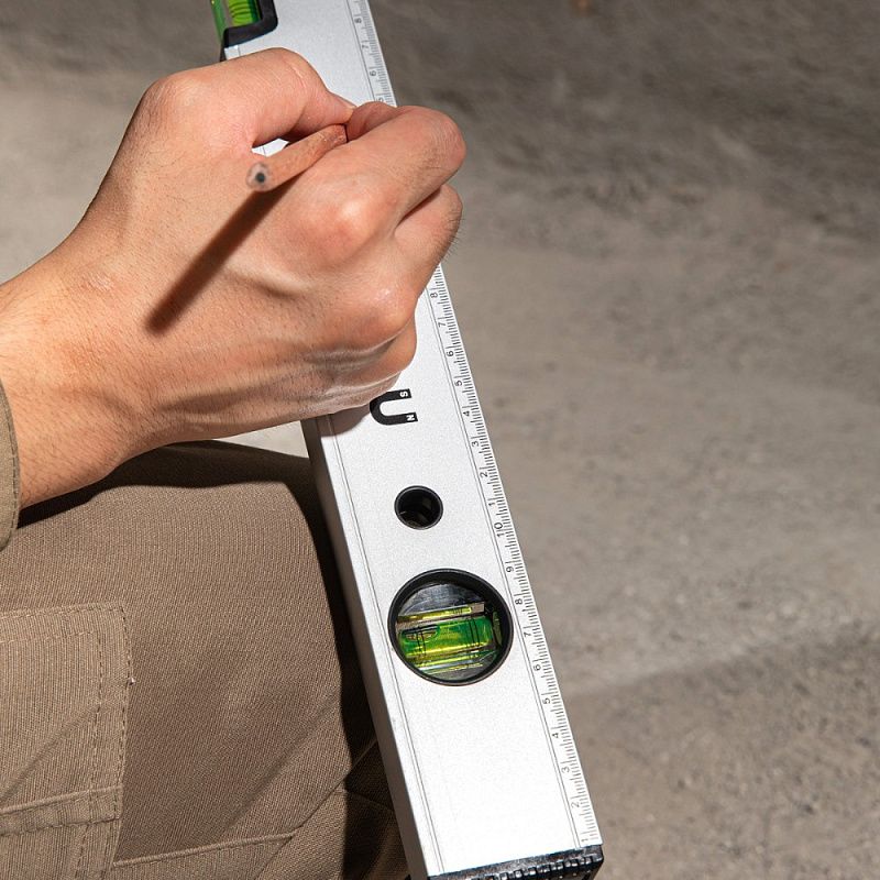 Уровень строительный Deli YS EDL700600B, 600 мм, магнит, алюминиевый сплав