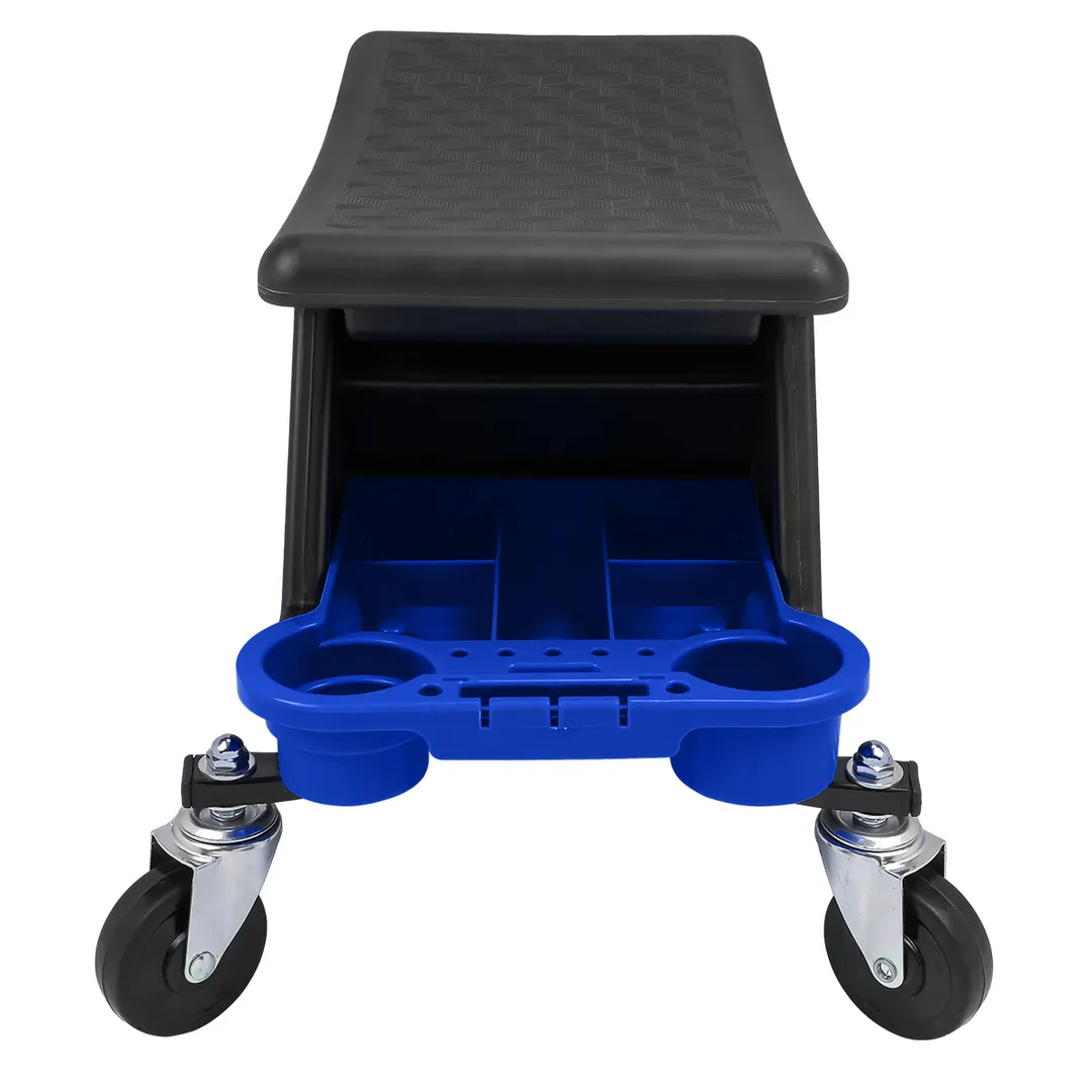 Стул пластиковый передвижной с выдвижным ящиком и пластиковыми ложементами г/п 130 кг YATAFORCE YF-F-TRH6800