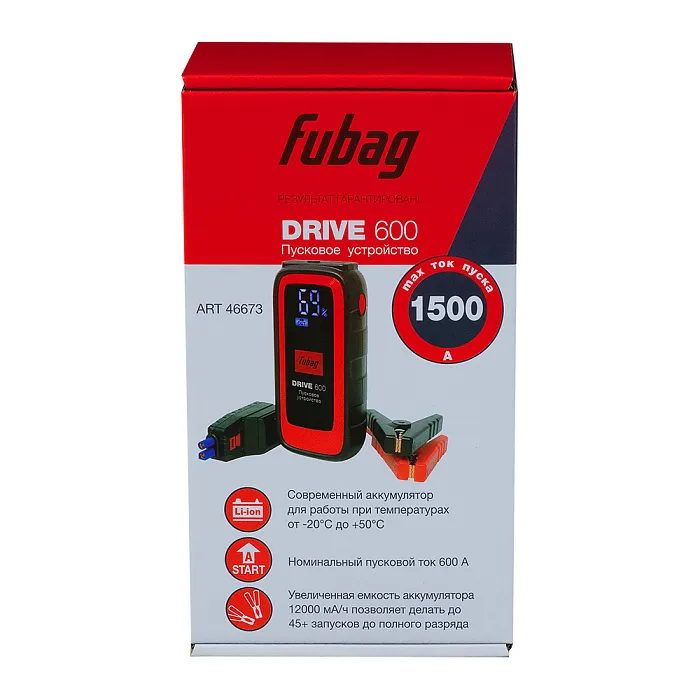 Пусковое устройство аккумуляторное DRIVE 600 Fubag 46673