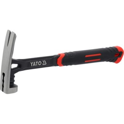 Молоток столярный с гвоздодером 500гр, 345 мм, цельнометаллический, кованый Yato YT-45741