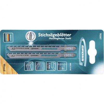 Полотна для электролобзика по дереву, 2 шт, (3145) Gross 78267