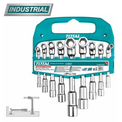 Набор ключей торцевых угловых 7-19 мм 9 пр TOTAL TLASWT0901