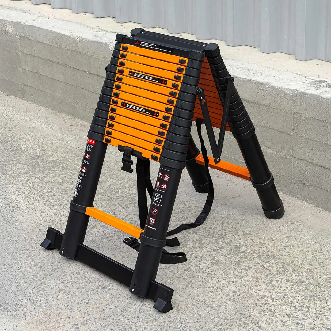 Стремянка телескопическая алюм. бытовая 4.4 м, 15+15 ступ. ISMA ISMA-UP440-2