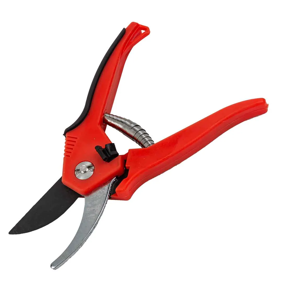 Секатор садовый с боковой фиксацией и пластиковыми рукоятками, L-200 мм, WMC TOOLS WMC-TG1306004-A