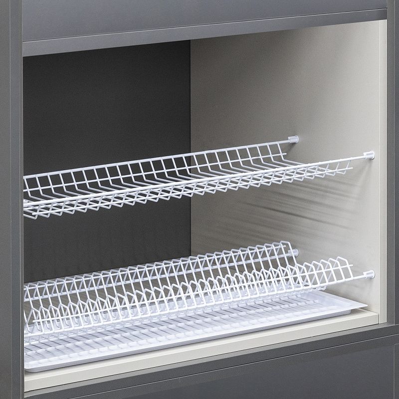 Сушка для посуды 400 MOUNT, белый холодный, без коробки, AKS 113270