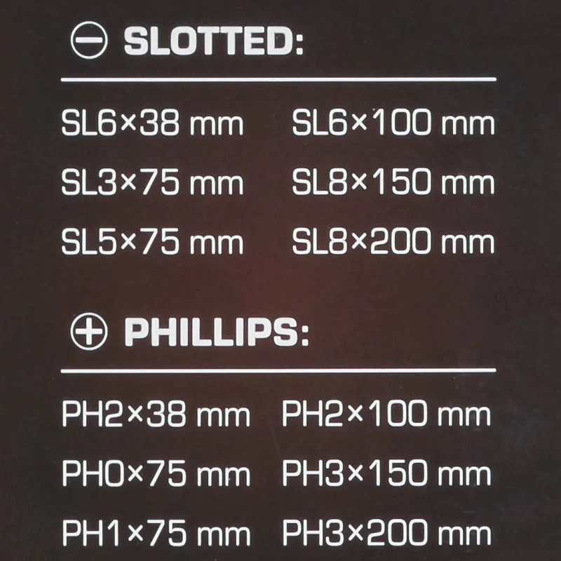 Набор отверток PH, SL 12 пр FORSTIME FT-21310