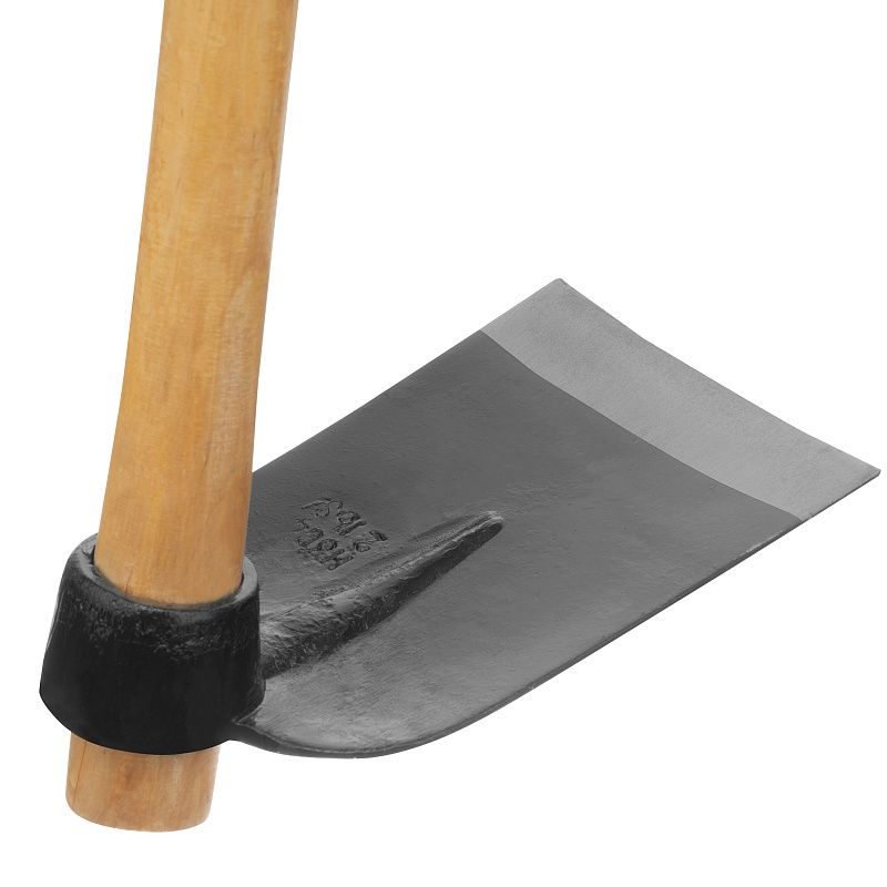 Кетмень, 148 х 243 х 900 мм, цельнокованый, деревянный лакированный черенок, Сибртех 62367