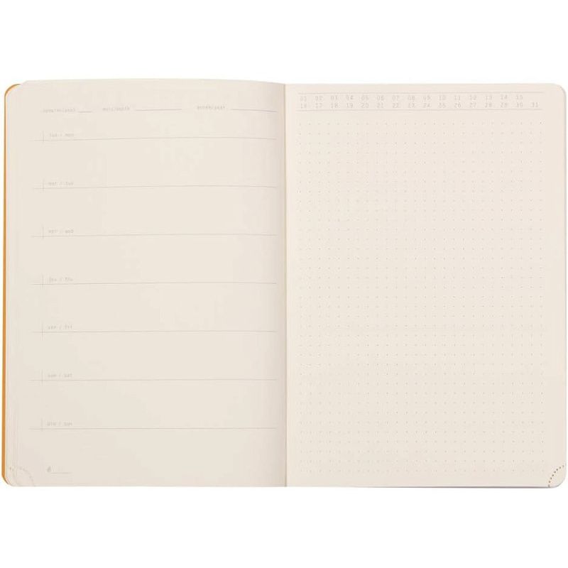 Еженедельник недатированный Clairefontaine Rhodia "Rhodiarama Perpetual", 148x210 мм, 128 страниц, черный