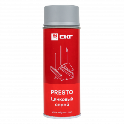 Цинковый спрей "Presto" 400мл EKF lp-zinc