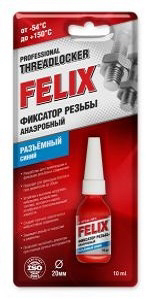 Профессиональный фиксатор резьбы (синий) FELIX 411040116