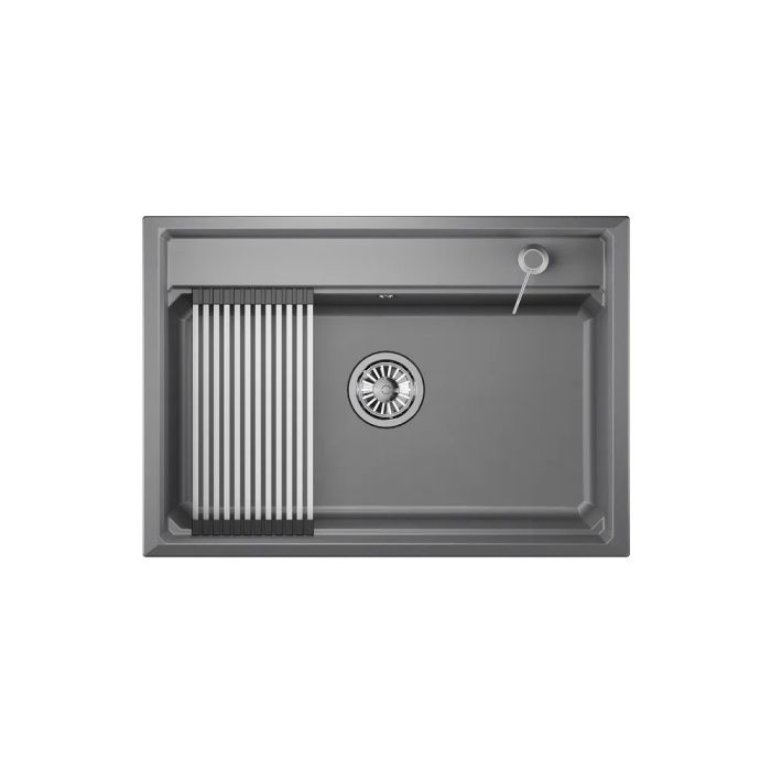 Мойка кварц, прямоугольная, KS-7301, 730*510мм, алюминиум, на столешницу, Granula 119252