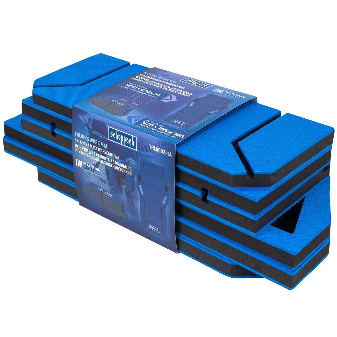 Коврик для ремонта автомобиля универсальный маслобензостойкий, EVA, 1210x570x31 мм Scheppach SCH-TRL8002-1A