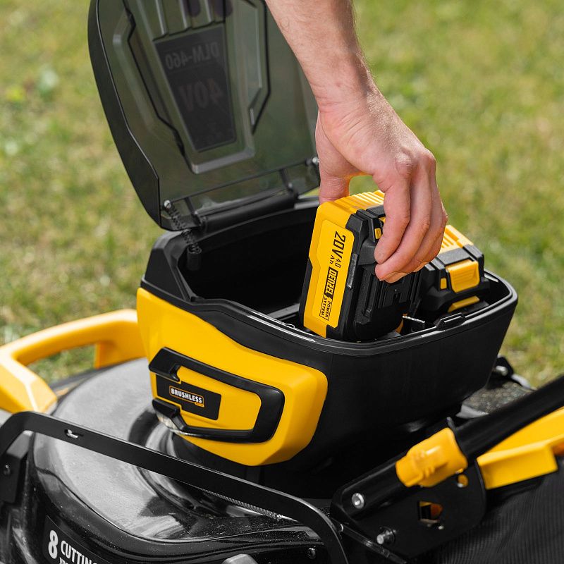 Газонокосилка аккумуляторная бесщет. DLM-460, 460 мм, травосб. 65 л., Li-Ion, 40 В Denzel 58911