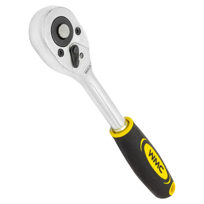 Трещотка реверсивная с резиновой ручкой 3/8'' 24 зуба WMC TOOLS WMC-80232