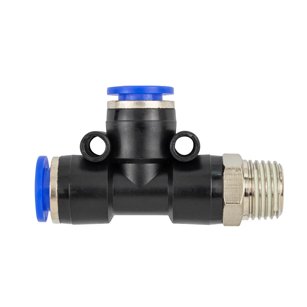 Фитинг Т-образный для пластиковых трубок 8 мм-наружная резьба 1/4'' Forsage F-SPD08-02