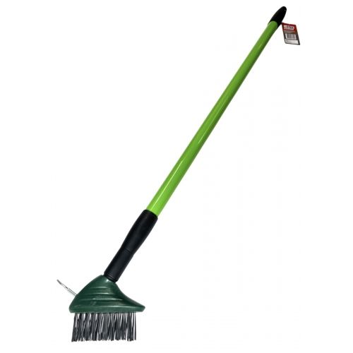 Щетка металлическая для чистки тротуарной плитки с телескопическим черенком H-D HD-CX17