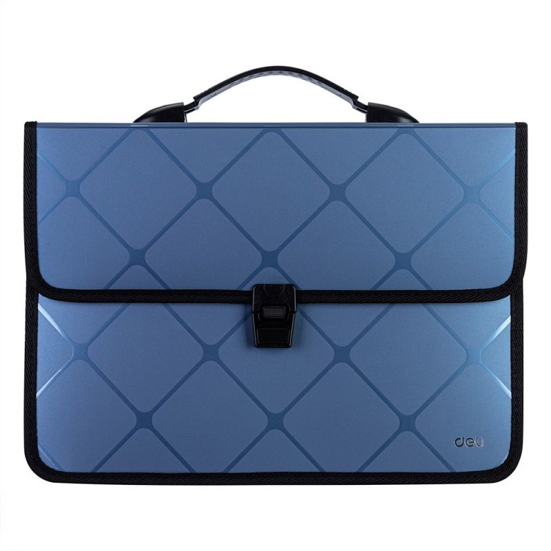 Портфель на 2 деления Deli, пластик, 2, ассорти