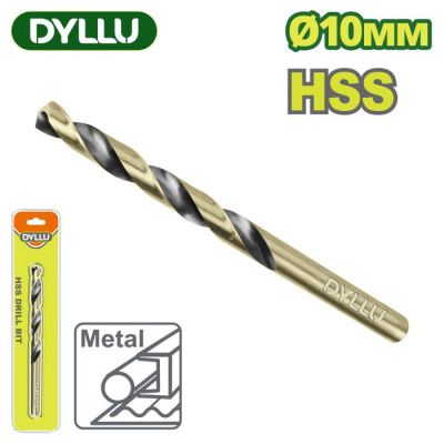 Сверло по металлу HSS 10 мм DYLLU DTTD1K10