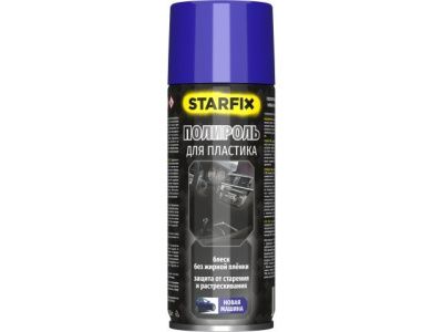 Полироль для пластика новая машина аэрозоль 650 мл Starfix SM-49685-1