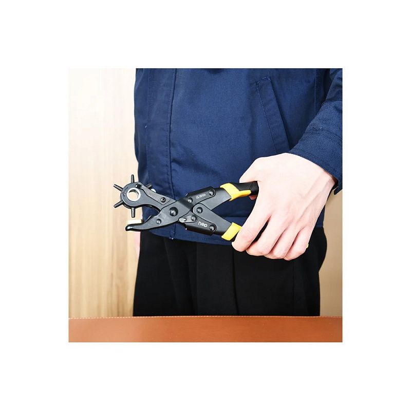 Дырокол Deli YS EDL1919A (пробойник, просекатель) для кожи, 250 мм., 6-в-1