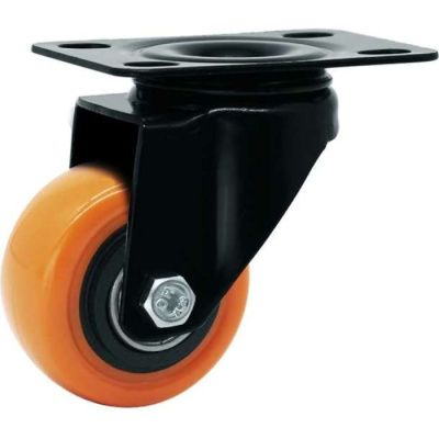 Колесо мебельное поворотное SCZ 25 50 мм (оранжевый) TOR 1027252