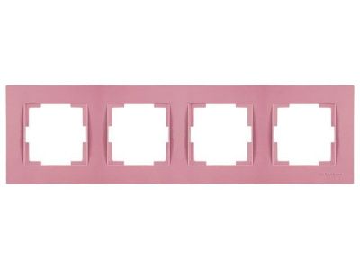 Рамка 4-ая горизонтальная розовая, RITA, Mutlusan 22208001411