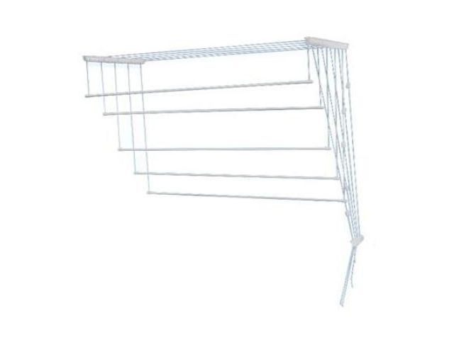 Сушилка для белья потолочная стальная 2,2 м, 5 стержней, белая, PERFECTO LINEA 36-002221