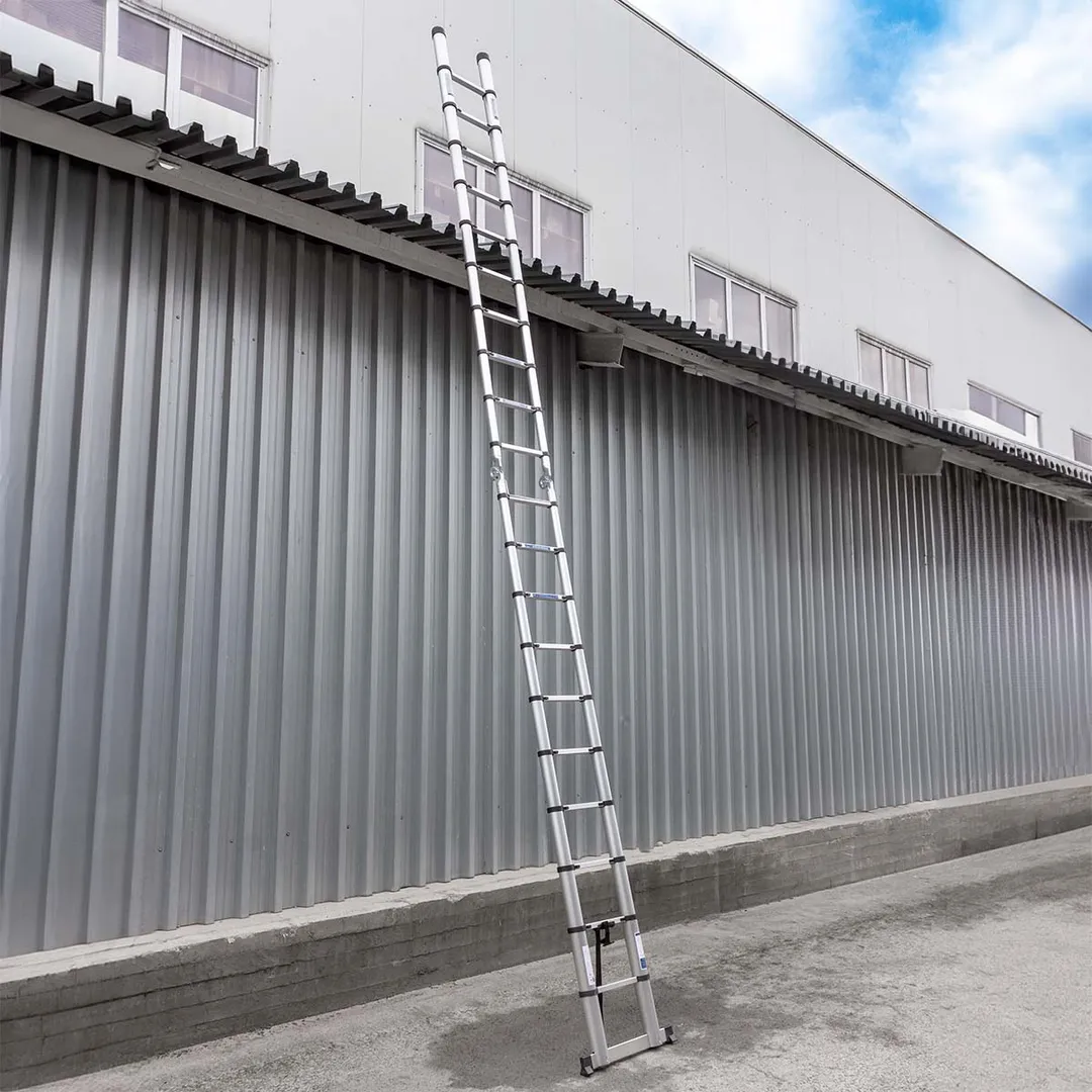 Лестница-стремянка телескопическая алюм. бытовая 3.2+3.2 м 10+10 ступ. Scheppach Sch-UP320-M