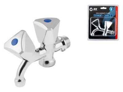 Кран садовый 1/2"х3/4" AV Engineering AVE167001