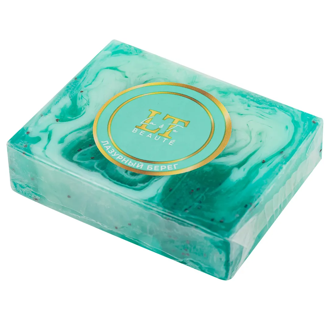 Мыло твердое ручной работы с добавлением эфирных масел ''Лазурный берег'' La and Te beaute LT-6204(+ уп)