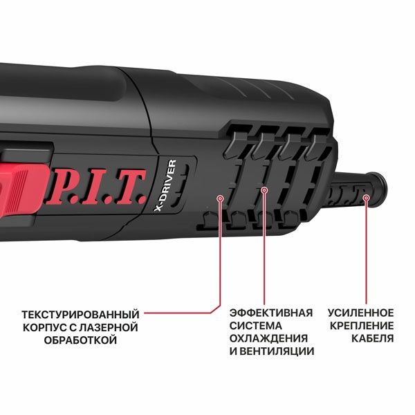 Машина шлифовальная угловая, 220 В, 125 мм, 800 Вт, 11000 об/мин, М14 PIT PWS125-C8