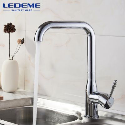 Смеситель кухни латунь, хром Ledeme L4698