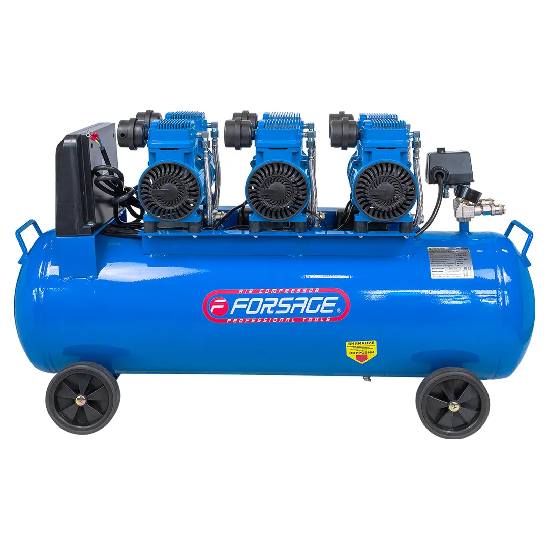 Компрессор 2-х поршневой 100 л. с ременным приводом Forsage F-TB265-100