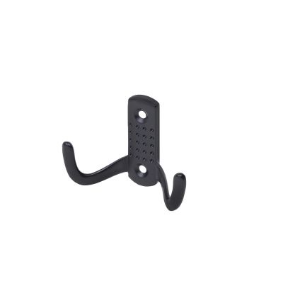 Крючок меб. двухрожковый мет. WP12 черный GRIDLI 66270