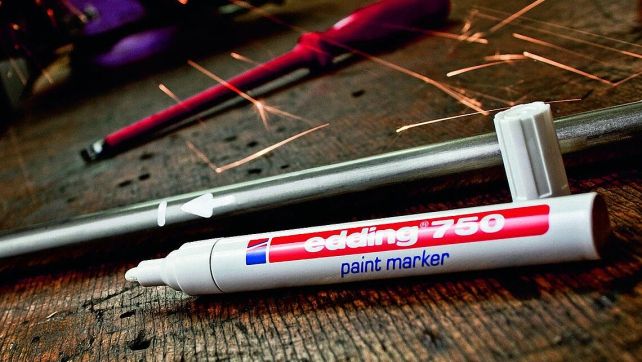 Маркер перм. на нитриловой краске "750" Edding, черный WUMAX 09679151750