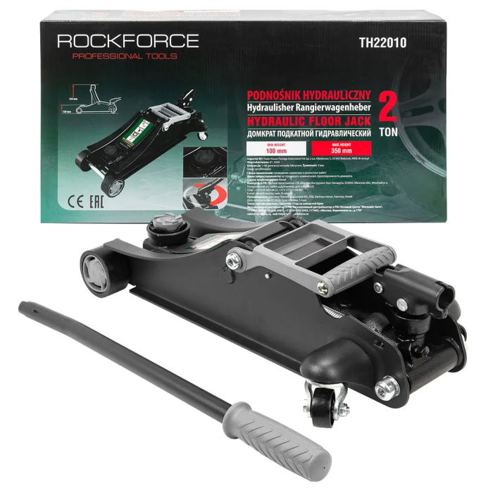 Домкрат подкатной гидравлический 2 т, 100-350 мм RockForce RF-TH22010