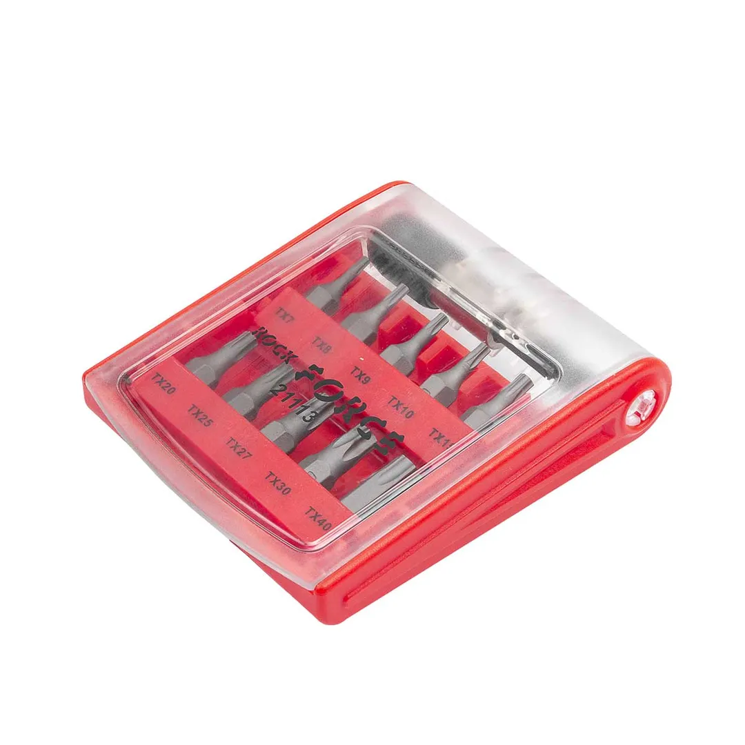 Набор бит Torx с битодержателями 11 пр. Т7-Т40 1/4'' RockForce RF-21113