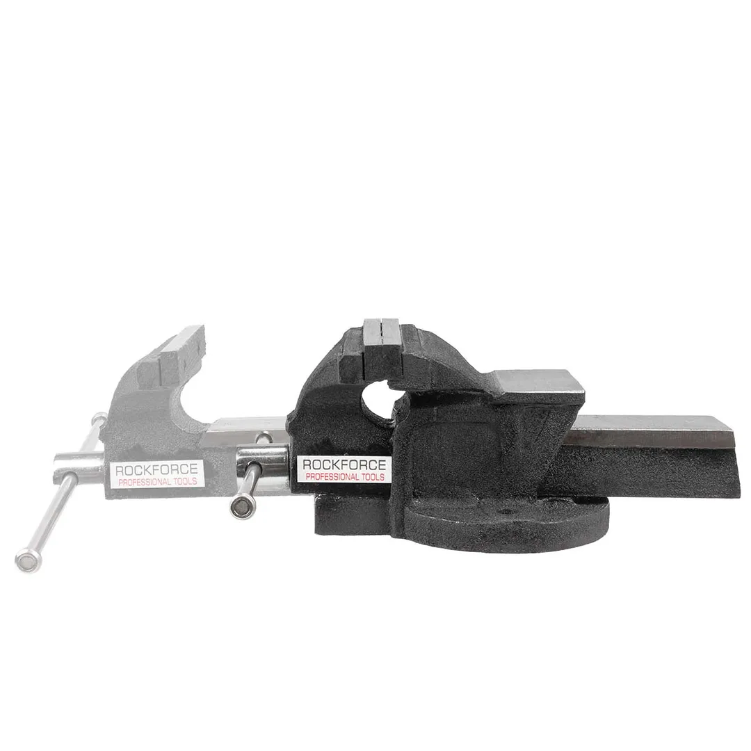 Тиски стальные с наковальней 100 мм RockForce RF-6540204