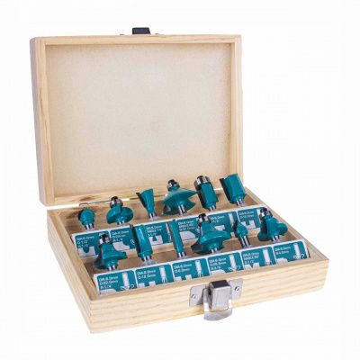 Набор фрез 12 шт с хвостовиком 6 мм TOTAL TACSR0121